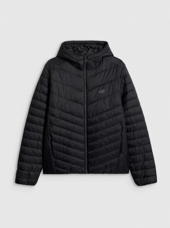 Męska kurtka puchowa pikowana 4F 4FRSS26TDJAM0953 - czarna