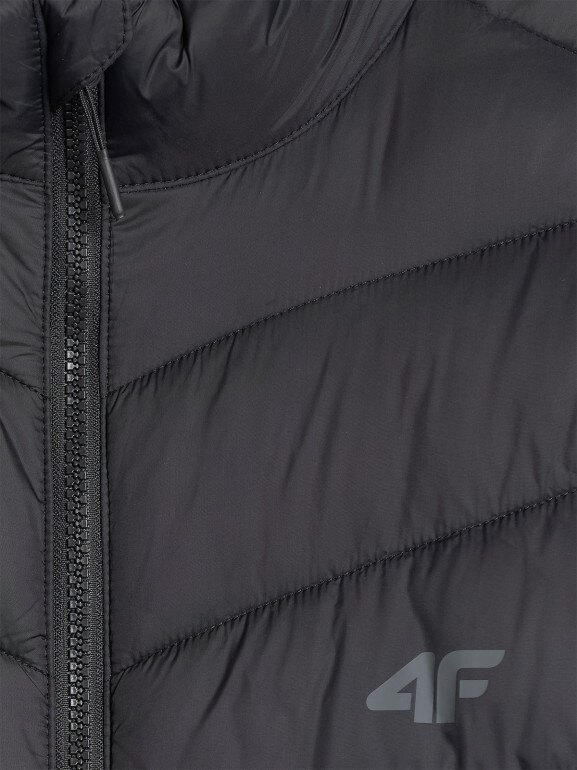 Męska kurtka puchowa pikowana 4F 4FRSS26TDJAM0954 - czarna