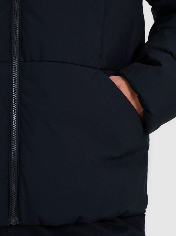 Męska kurtka puchowa pikowana 4F 4FWAW25TDJAM0710 - czarna