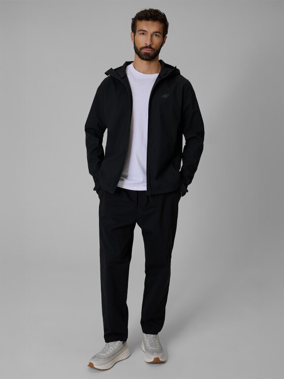 Męska kurtka softshell 4F 4FRSS26TSOFM624 - czarna