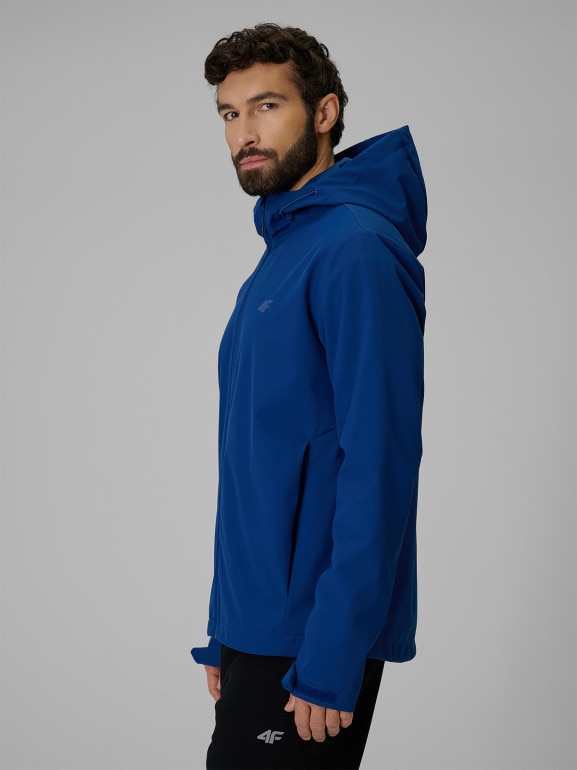 Męska kurtka softshell 4F 4FRSS26TSOFM624 - granatowa
