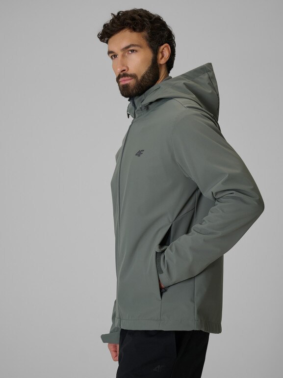Męska kurtka softshell 4F 4FRSS26TSOFM624 - zielona