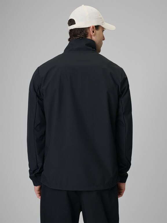 Męska kurtka softshell wiatroodporna 4F 4FWSS26TSOFM548 - czarna