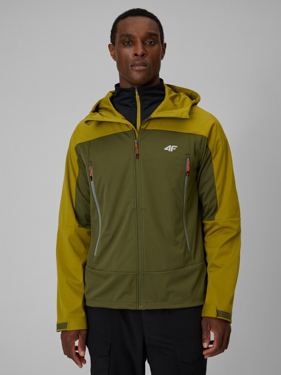 Męska kurtka trekkingowa 4F 4FWSS26TSOFM540 - khaki