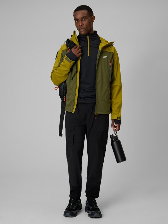 Męska kurtka trekkingowa 4F 4FWSS26TSOFM540 - khaki