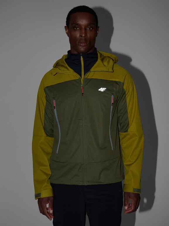 Męska kurtka trekkingowa 4F 4FWSS26TSOFM540 - khaki