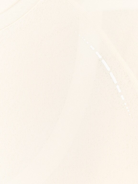 Męski longsleeve do biegania 4F 4FWAW25TFLOM413 - biały