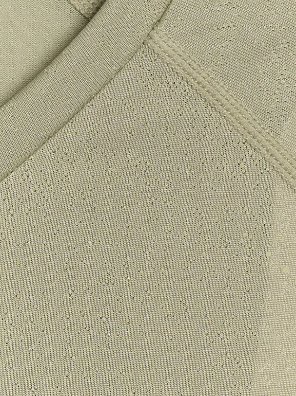 Męski longsleeve do biegania 4F 4FWAW25TFLOM413 - oliwkowy