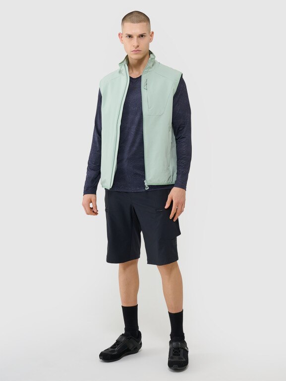 Męski longsleeve kolarski 4F 4FWSS25TFLOM340 - granatowy