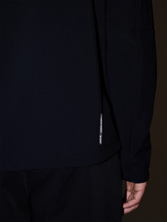 Męski softshell rozpinany z kapturem 4F 4FRAW25TSOFM506 - czarny