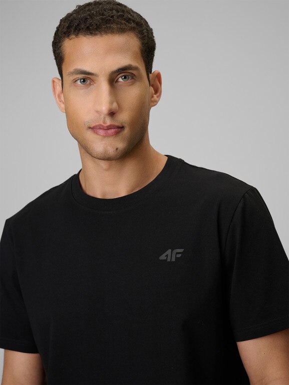 Męski t-shirt bez nadruku (2-pack) 4F 4FRSS26TTSHM4226 - multikolor