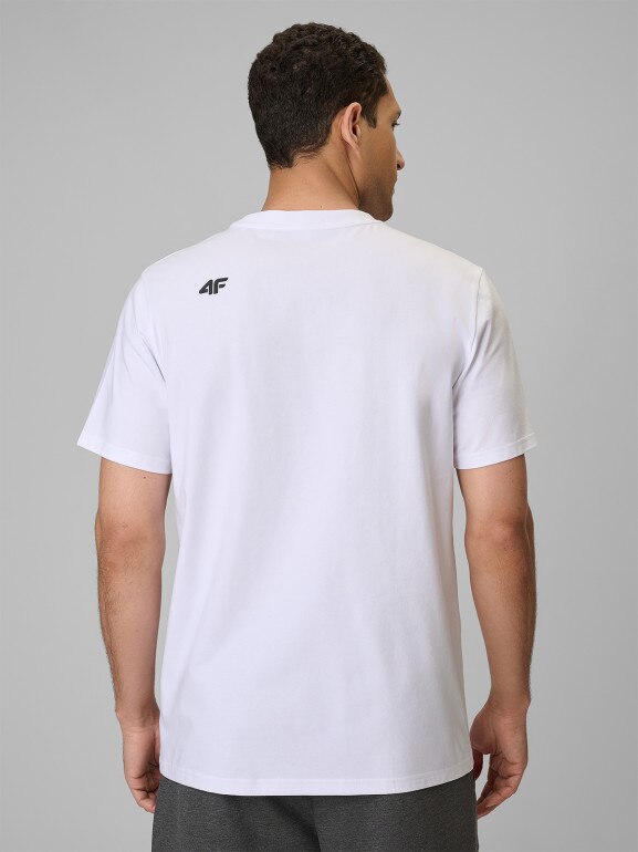 Męski t-shirt bez nadruku (2-pack) 4F 4FRSS26TTSHM4226 - multikolor
