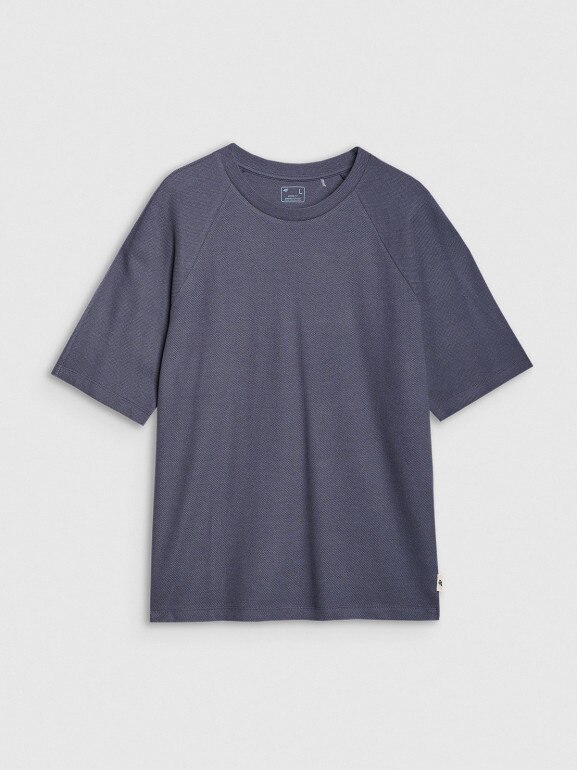 Męski t-shirt oversize 4F 4FRSS25TTSHM2731 - szary