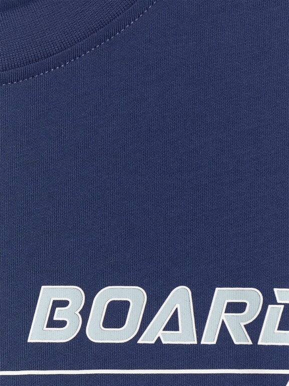 Męski t-shirt z nadrukiem 4F 4FRSS25TTSHM3155 - granatowy