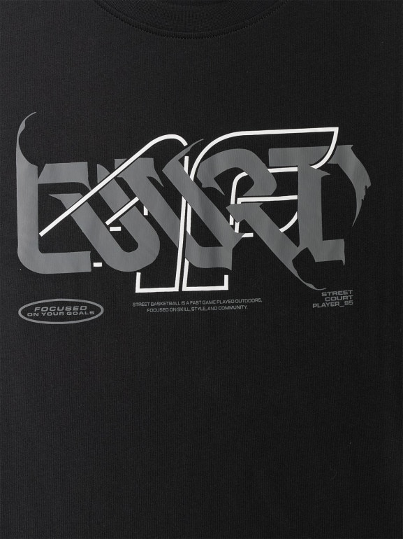 Męski t-shirt z nadrukiem 4F 4FRSS26TTSHM3775 - czarny