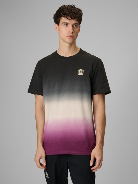 Męski t-shirt z nadrukiem 4F 4FRSS26TTSHM3815 - multikolor