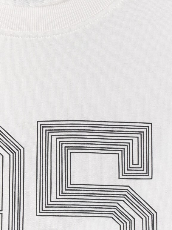 Męski t-shirt z nadrukiem 4F 4FWSS26TTSHM3327 - biały