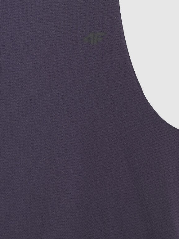 Męski tank top treninowy 4F 4FWAW25TFSLM554 - granatowy