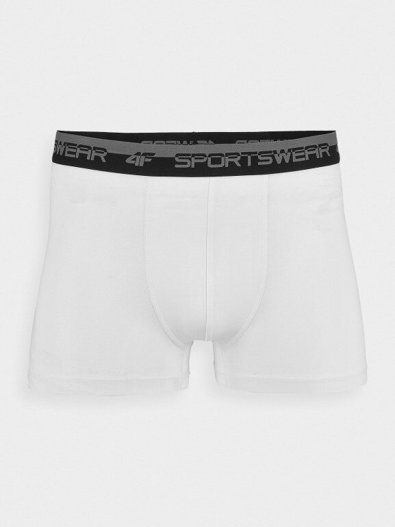 Męskie bokserki (2-pack) 4F 4FWMM00UBXSM051 - białe
