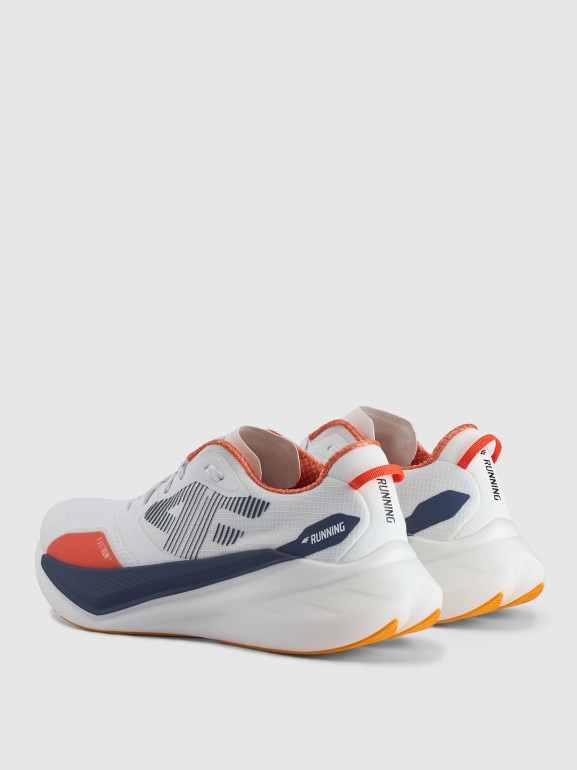 Męskie buty do biegania 4F FASTRUN 1.0 4FRSS25FSPOM160 - białe