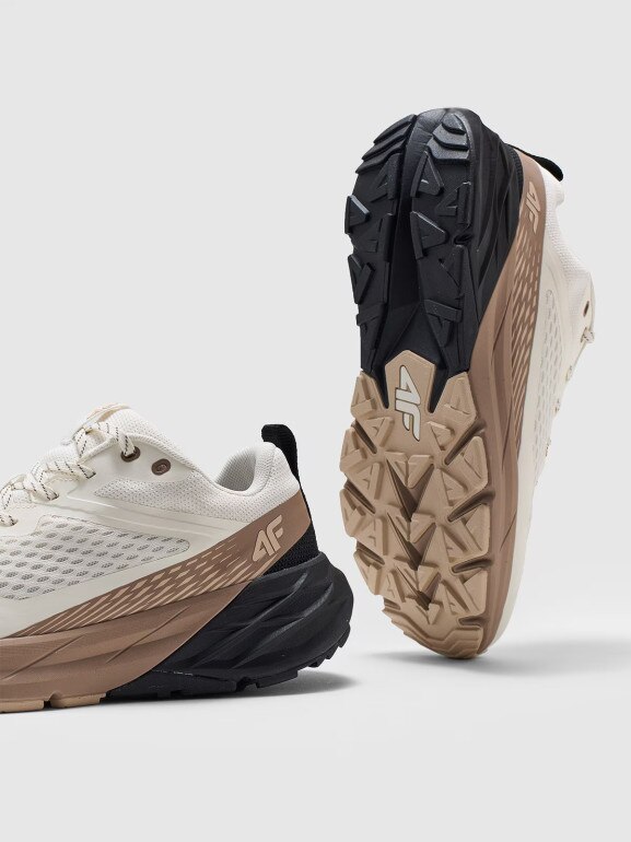 Męskie buty trekkingowe 4F SPEED HIKER 4FWMM00FOTSM036 - beżowe