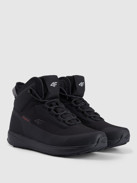 Męskie buty zimowe śniegowce 4F 4FRAW25FWINM064 - czarne