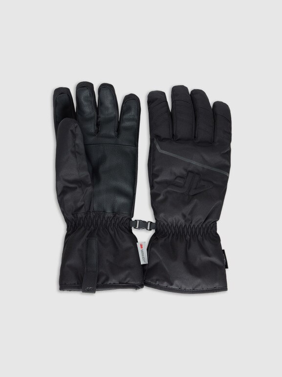 Męskie rękawiczki narciarskie Thinsulate z membraną NeoDry 4FRAW25AFGLM220 - czarne