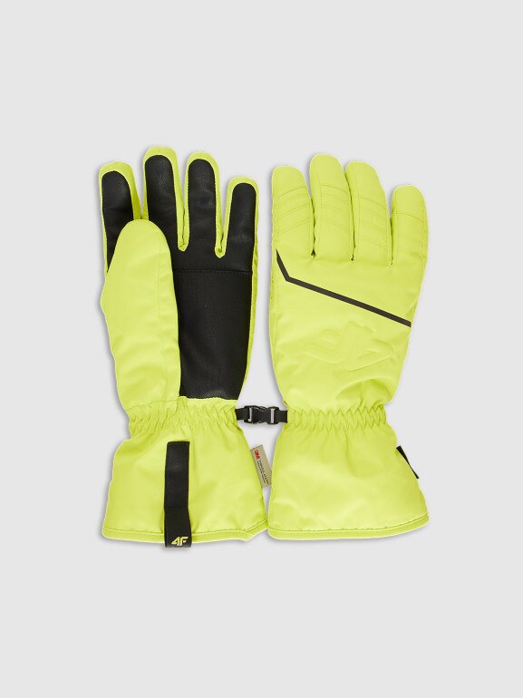 Męskie rękawiczki narciarskie Thinsulate z membraną NeoDry 4FRAW25AFGLM220 - zielone