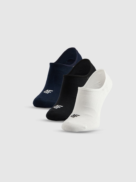 Męskie skarpetki stopki (3-pack) 4F 4FRSS26USOCM0833 - multikolor