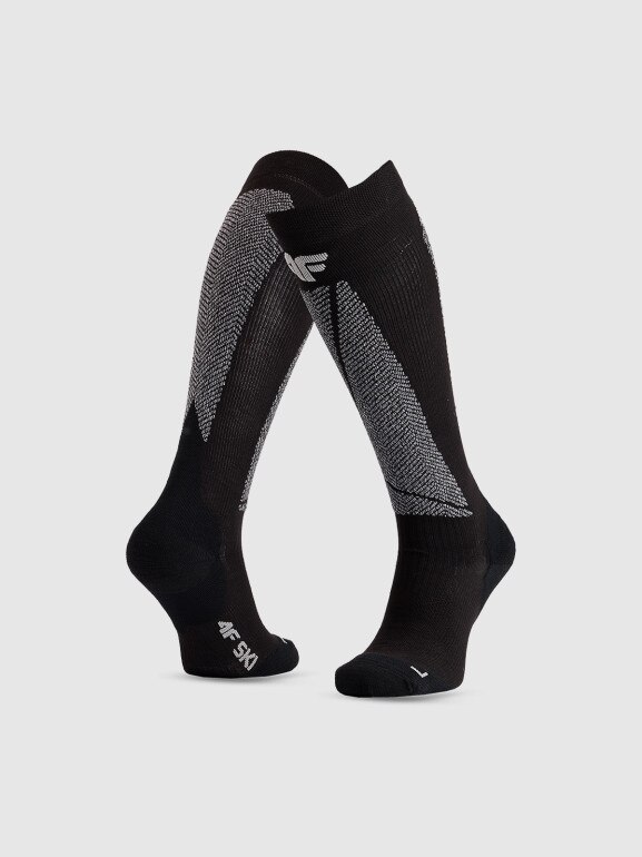 Męskie skarpety narciarskie 4F 4FRAW25UFSOM266 - czarne