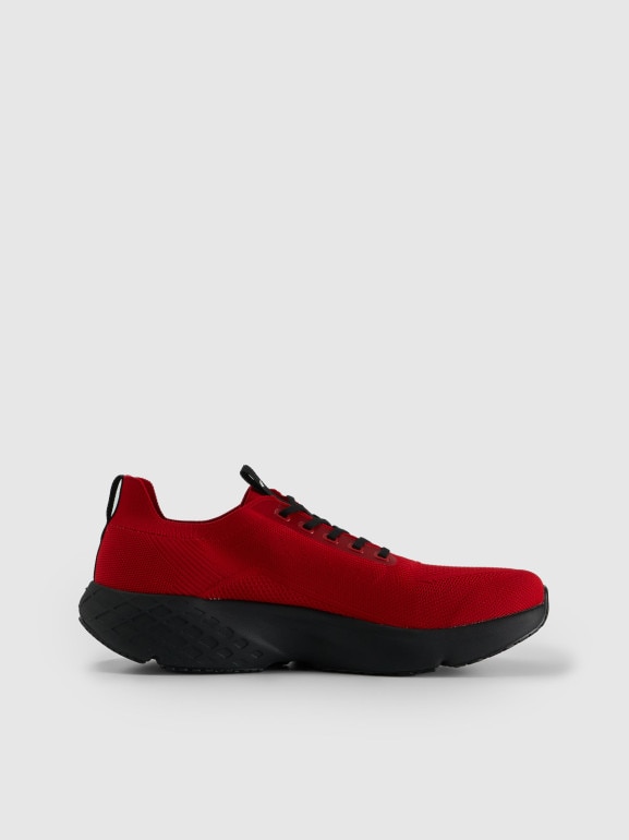 Męskie sneakersy VELOCORE 4F 4FRSS26FSNEM018 - czerwone