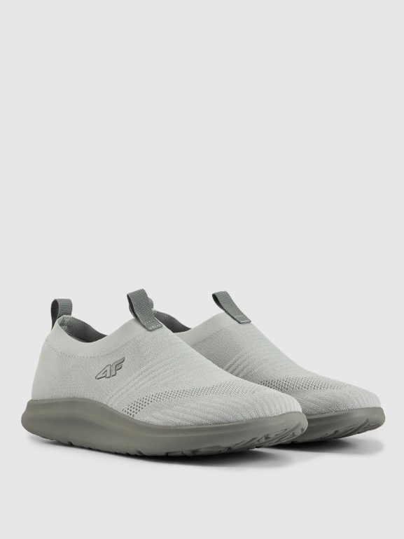 Męskie sneakersy wsuwane NEONITE 4F 4FRSS26FSNEM020 - szare