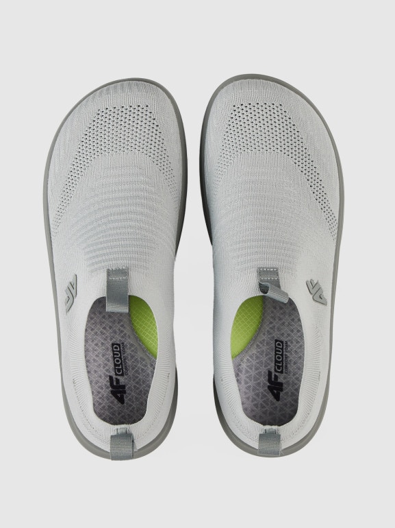 Męskie sneakersy wsuwane NEONITE 4F 4FRSS26FSNEM020 - szare