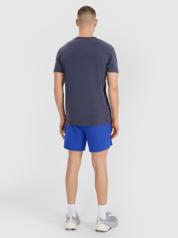 Męskie spodenki casual 4F 4FWSS25TSHOM533  - niebieskie