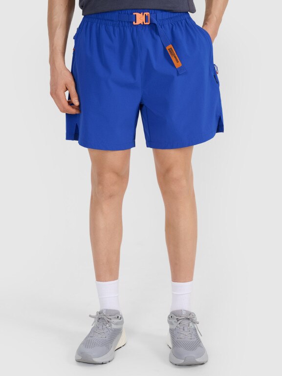 Męskie spodenki casual 4F 4FWSS25TSHOM533  - niebieskie