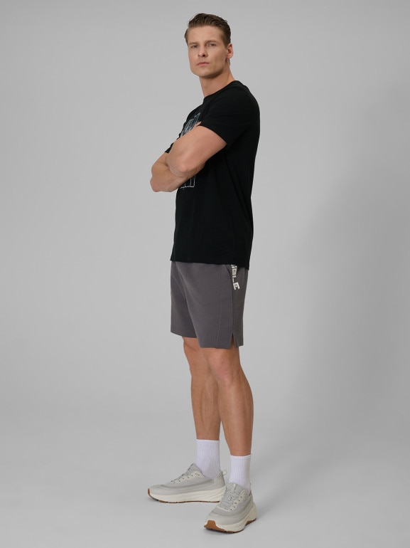 Męskie spodenki dresowe 4F 4FWSS26TSHOM744 - szare