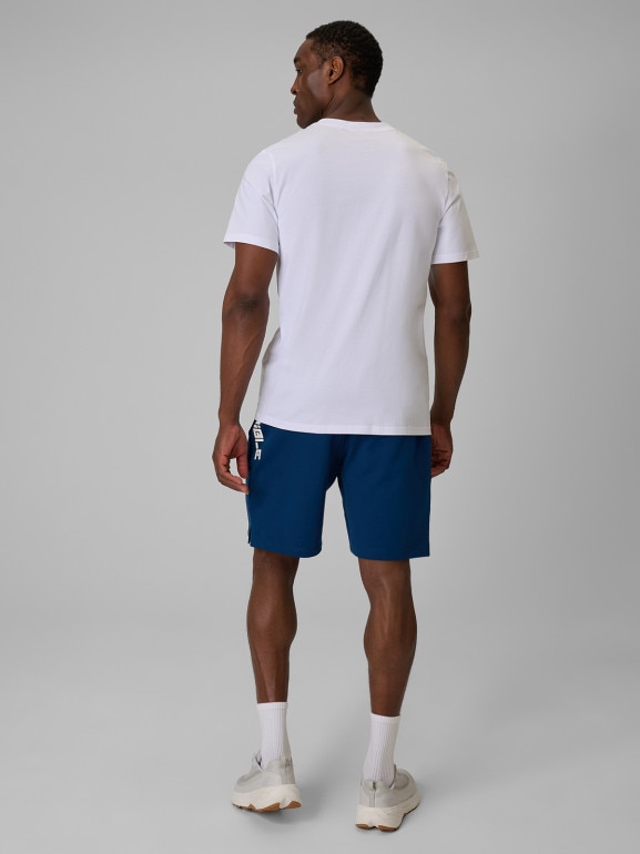 Męskie spodenki dresowe 4F 4FWSS26TSHOM744 - turkusowe