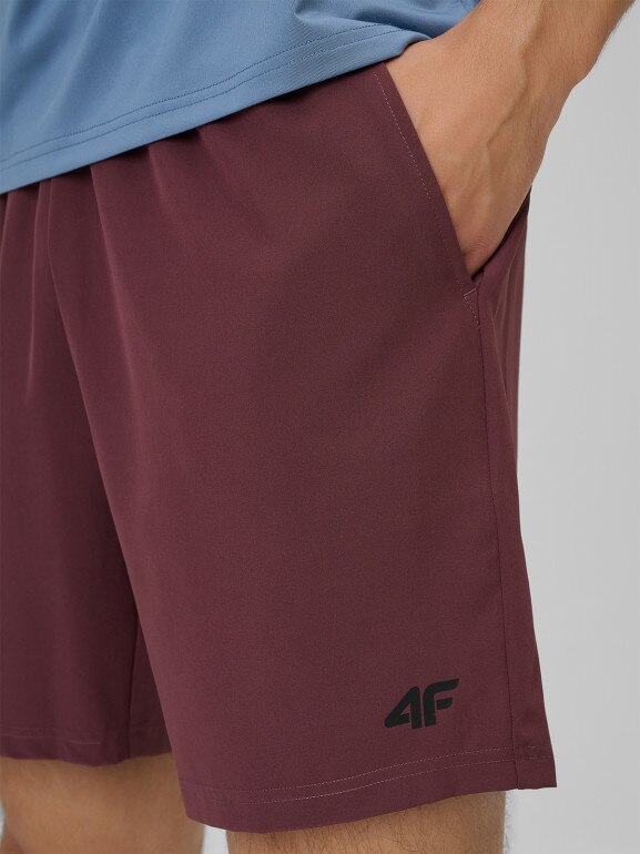 Męskie spodenki treningowe 4F 4FRSS26TFSHM1662 - burgundowe
