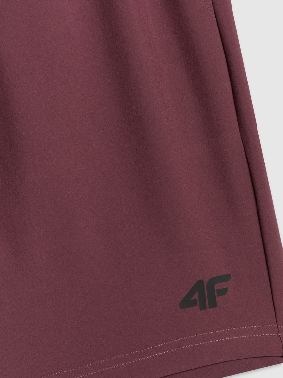 Męskie spodenki treningowe 4F 4FRSS26TFSHM1662 - burgundowe