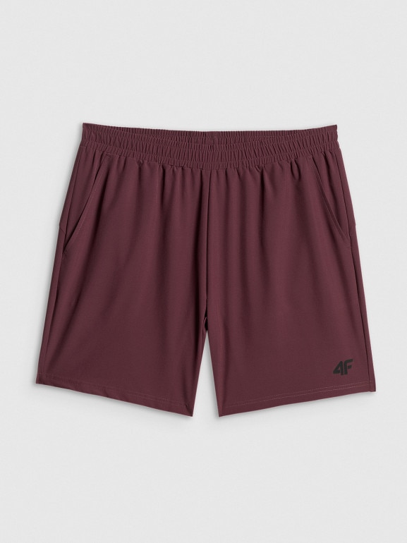 Męskie spodenki treningowe 4F 4FRSS26TFSHM1662 - burgundowe