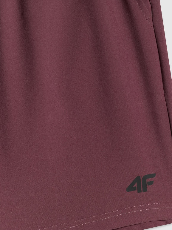 Męskie spodenki treningowe 4F 4FRSS26TFSHM1662 - burgundowe