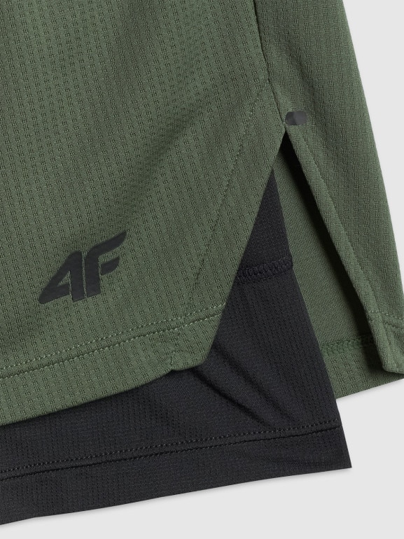 Męskie spodenki treningowe 4F 4FWSS26TFSHM1259 - khaki