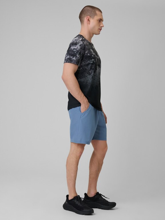 Męskie spodenki treningowe 4F 4FWSS26TFSHM1278 - denim