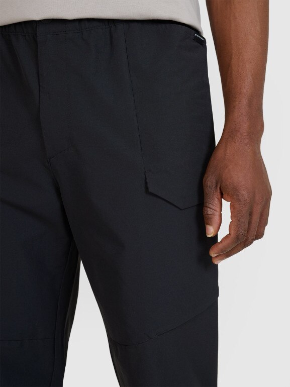 Męskie spodnie casual 4F 4FWSS25TTROM0998 - czarne