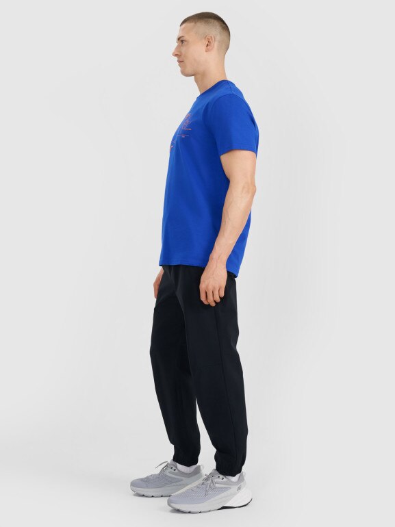 Męskie spodnie casual 4F 4FWSS25TTROM1001 - czarne