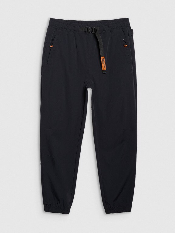 Męskie spodnie casual 4F 4FWSS25TTROM1001 - czarne