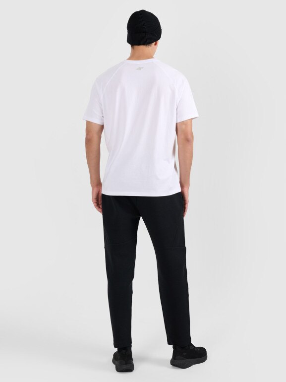 Męskie spodnie dresowe 4F 4FWAW25TTROM1193 - czarne