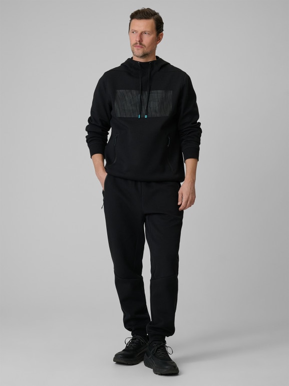 Męskie spodnie dresowe joggery 4F 4FRSS26TTROM1962 - czarne
