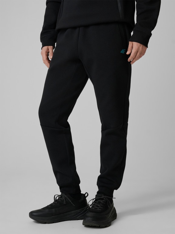 Męskie spodnie dresowe joggery 4F 4FRSS26TTROM1962 - czarne