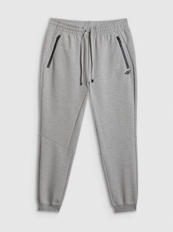 Męskie spodnie dresowe joggery 4F 4FRSS26TTROM1962 - szare